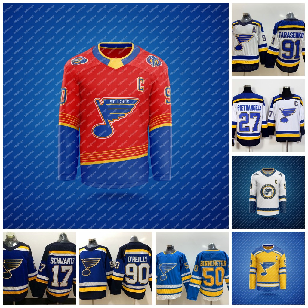 St. Louis Blues 2020-21 Red Jersey Ryan O'Reilly Torey Krug Binnington Alex Pietrangelo Vladimir Tarasenko David Perron Tyler Bozak, Blue third women: size s-xxl
St. Louis Blues 2020-21 Red Jersey Ryan O'Reilly Torey Krug Binnington Alex Pietrangelo Vladimir Tarasenko David Perron Tyler Bozak, Blue third women: size s-xxl