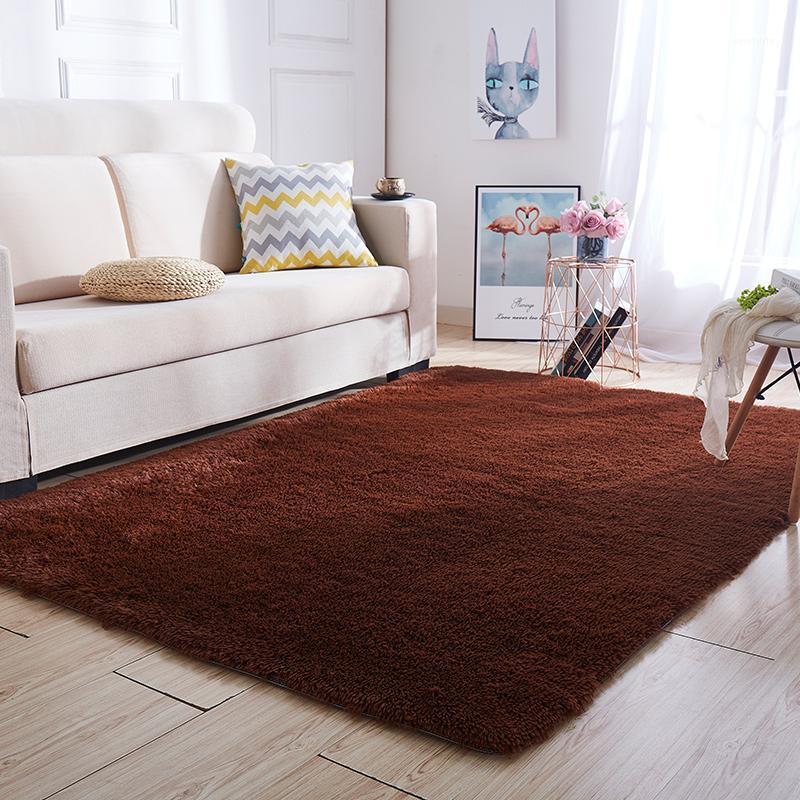 European modern rectangular blanket long hair non-slip silk floor mat living room coffee table rug bedroom bed thick carpet1
European modern rectangular blanket long hair non-slip silk floor mat living room coffee table rug bedroom bed thick carpet1