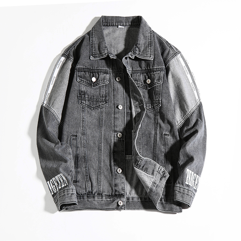2020 large size new denim clothing men's autumn printed letter denim jacket male youth loose stitching blue denim jacket male
2020 large size new denim clothing men's autumn printed letter denim jacket male youth loose stitching blue denim jacket male