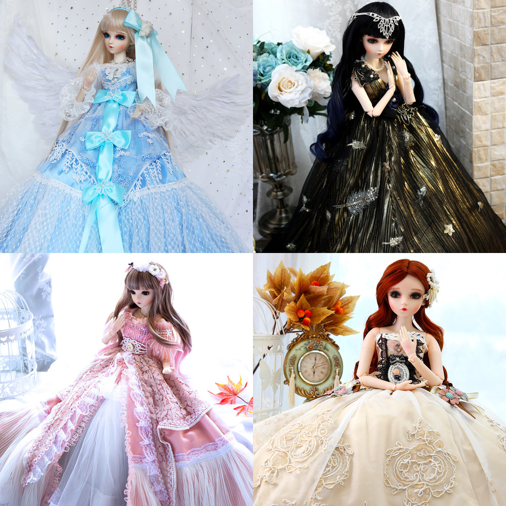 UCanaan 1/3 BJD Doll 60CM 18 Ball Jointed Dolls With Outfits Palace Maxi Dress Wig Shoes Makeup Toys Gifts For Girls Collection Q1222
UCanaan 1/3 BJD Doll 60CM 18 Ball Jointed Dolls With Outfits Palace Maxi Dress Wig Shoes Makeup Toys Gifts For Girls Collection Q1222