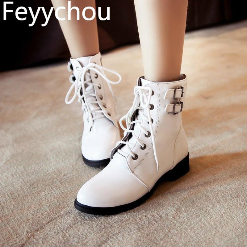 Women Boots Med Heel Round Toe Autumn Winter Warm Boots Ankle Lace Up Platform Plush 2020 New Sexy Fashion Pu Black Brown, White
Women Boots Med Heel Round Toe Autumn Winter Warm Boots Ankle Lace Up Platform Plush 2020 New Sexy Fashion Pu Black Brown, White