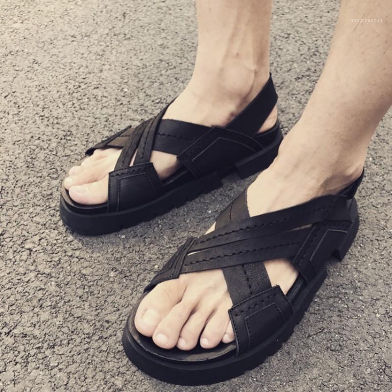 New Summer Mens Outside Sandal Black Thick Bottom Increase Genuine Leather Roman Sandals Casual Open Toe Slip-On Gladiator Shoes1
New Summer Mens Outside Sandal Black Thick Bottom Increase Genuine Leather Roman Sandals Casual Open Toe Slip-On Gladiator Shoes1