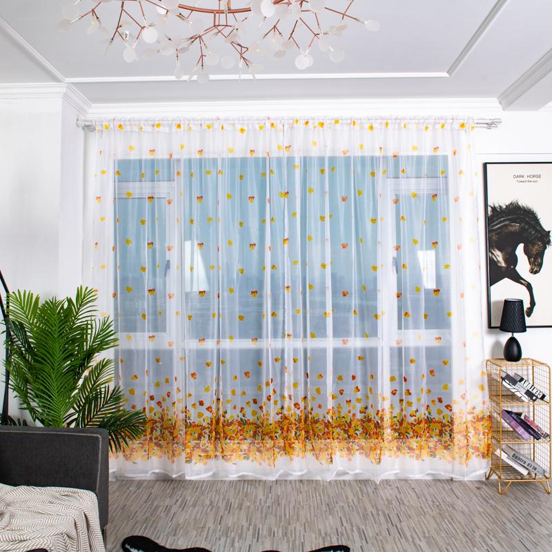 Curtains Flower Printed Yarn Light Penetrating Rod Curtain Modern Light Transmission Living Room Curtain Home Decoration 2021, Red
Curtains Flower Printed Yarn Light Penetrating Rod Curtain Modern Light Transmission Living Room Curtain Home Decoration 2021, Red
