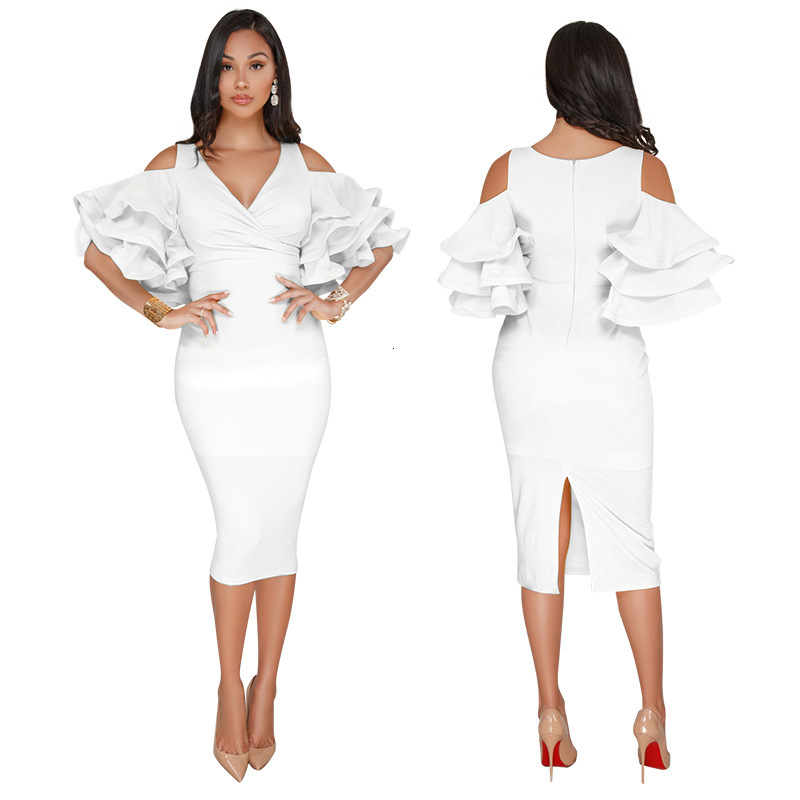 2021 New Summer Elegant Sexy Off Shoulder Knee-length Bandage Women Office Robe Evening Party Club Wear Midi Bodycon Es 4qd0, White
2021 New Summer Elegant Sexy Off Shoulder Knee-length Bandage Women Office Robe Evening Party Club Wear Midi Bodycon Es 4qd0, White