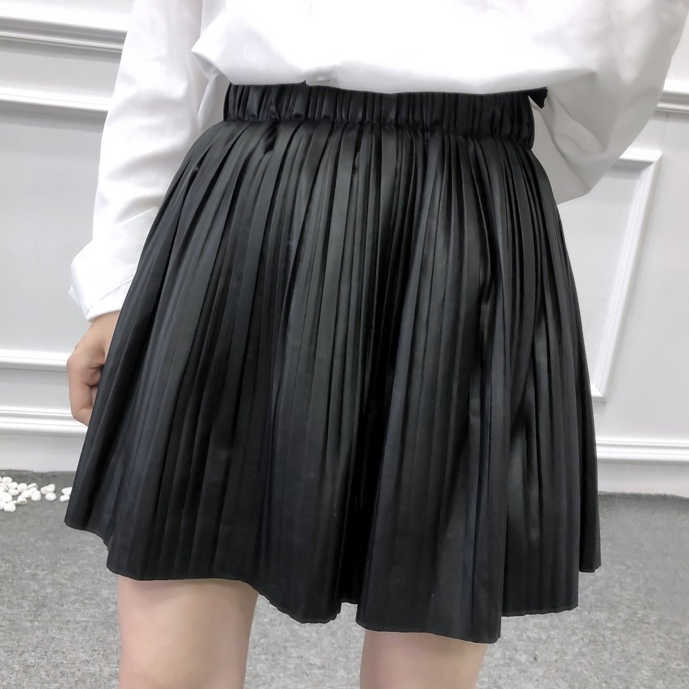 Women's Fashions Short Leather Plutonium High Waist Drooping European Lady's Skirts in Party Femme Clothes Omju, Black
Women's Fashions Short Leather Plutonium High Waist Drooping European Lady's Skirts in Party Femme Clothes Omju, Black