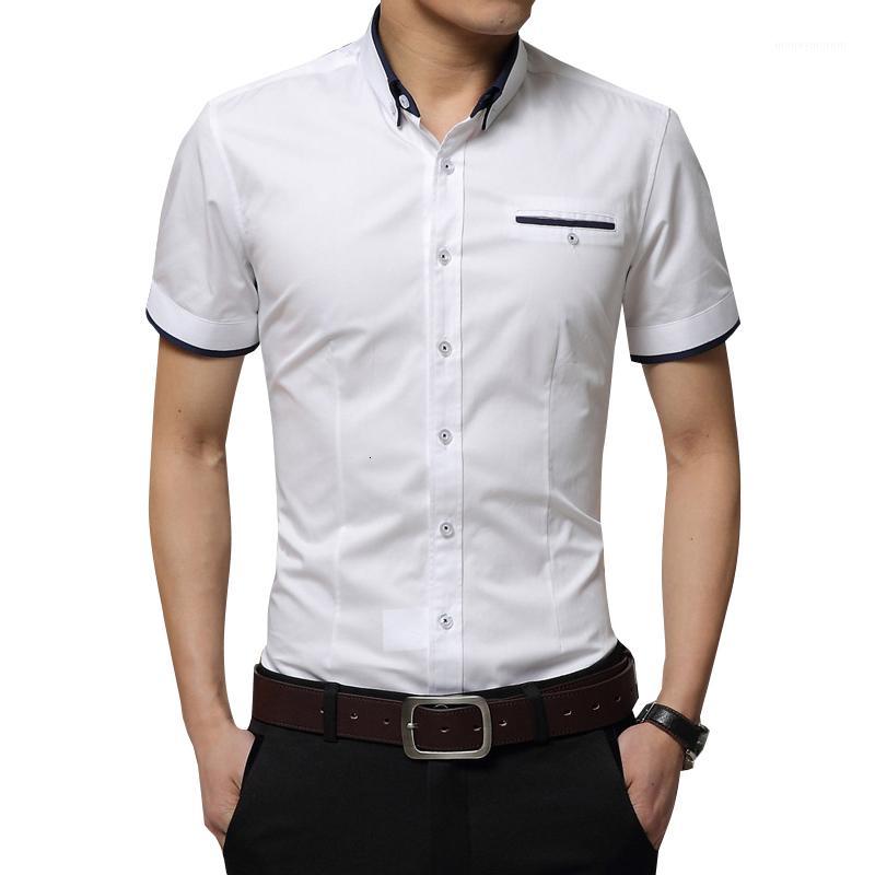 2019 New Summer Men's Business Shirt Turn-down Collar Casual Short Sleeve Shirts Men Formal Dress shirts Male 4XL 5XL1, Khaki
2019 New Summer Men's Business Shirt Turn-down Collar Casual Short Sleeve Shirts Men Formal Dress shirts Male 4XL 5XL1, Khaki