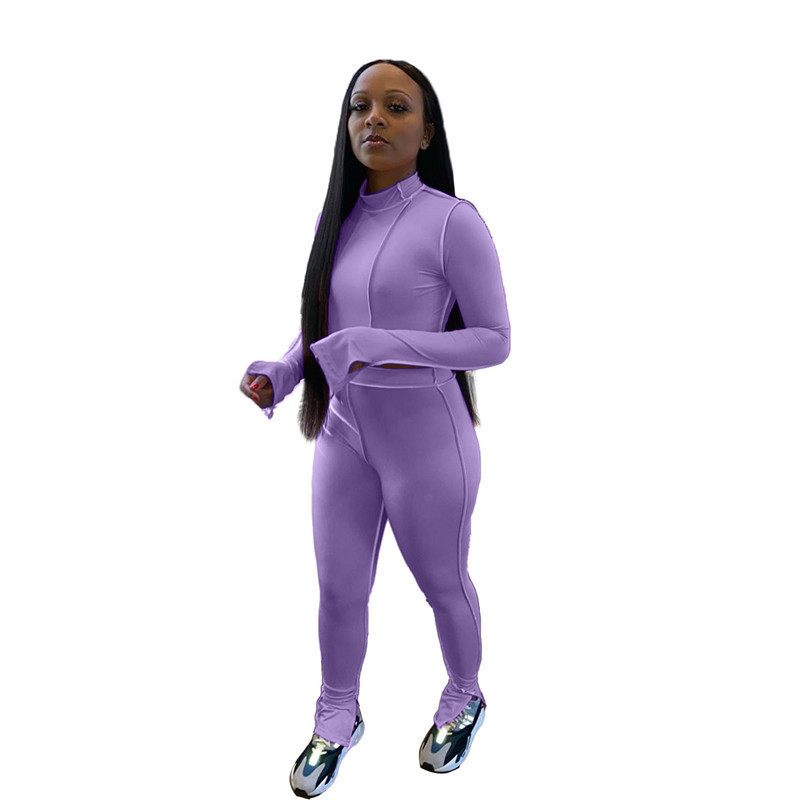 Womens outfits tracksuits long sleeve 2 piece set tracksuit jogging sportsuit shirt leggings sweatshirt pants suit selling Print Pencil