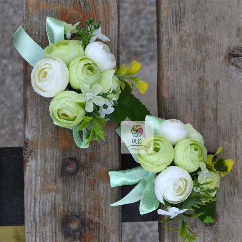 2 PCS/Lot Bride Bridesmaid Hand Wrist Flower Best Man Wedding Boutonniere Groom Godfather Brooch Corsage Accessories Supplies, Color 1
2 PCS/Lot Bride Bridesmaid Hand Wrist Flower Best Man Wedding Boutonniere Groom Godfather Brooch Corsage Accessories Supplies, Color 1