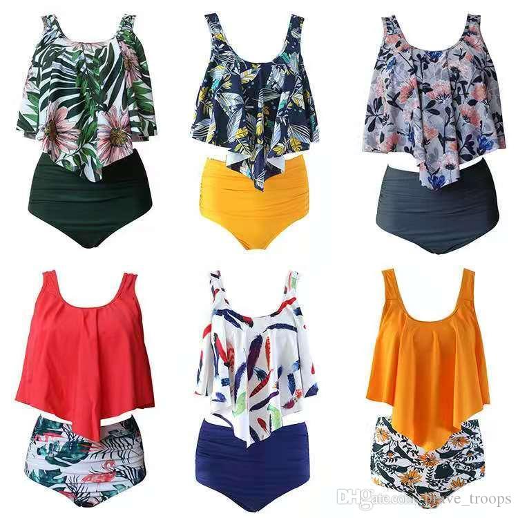 2020 new European and American bikini split lotus edge high waist triangle swimsuit multi color Amazon explosive bikini 003
2020 new European and American bikini split lotus edge high waist triangle swimsuit multi color Amazon explosive bikini 003