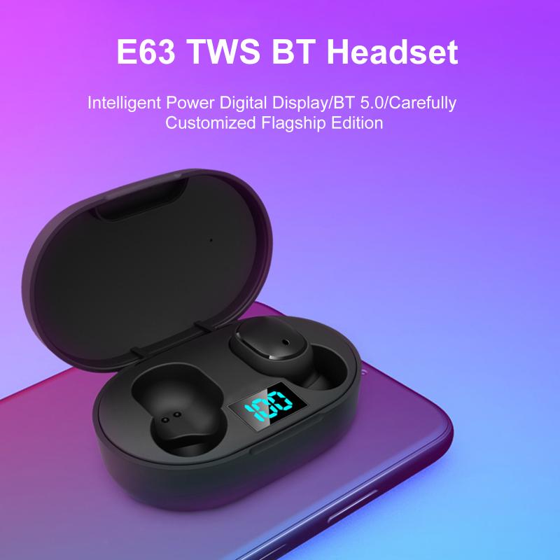 E6S BT5.0 Mini TWS Earbuds True Wireless Headphones HiFi Sound Quality Music Earphones IPX4 Waterproof Sports Headset with Mic, Black
E6S BT5.0 Mini TWS Earbuds True Wireless Headphones HiFi Sound Quality Music Earphones IPX4 Waterproof Sports Headset with Mic, Black