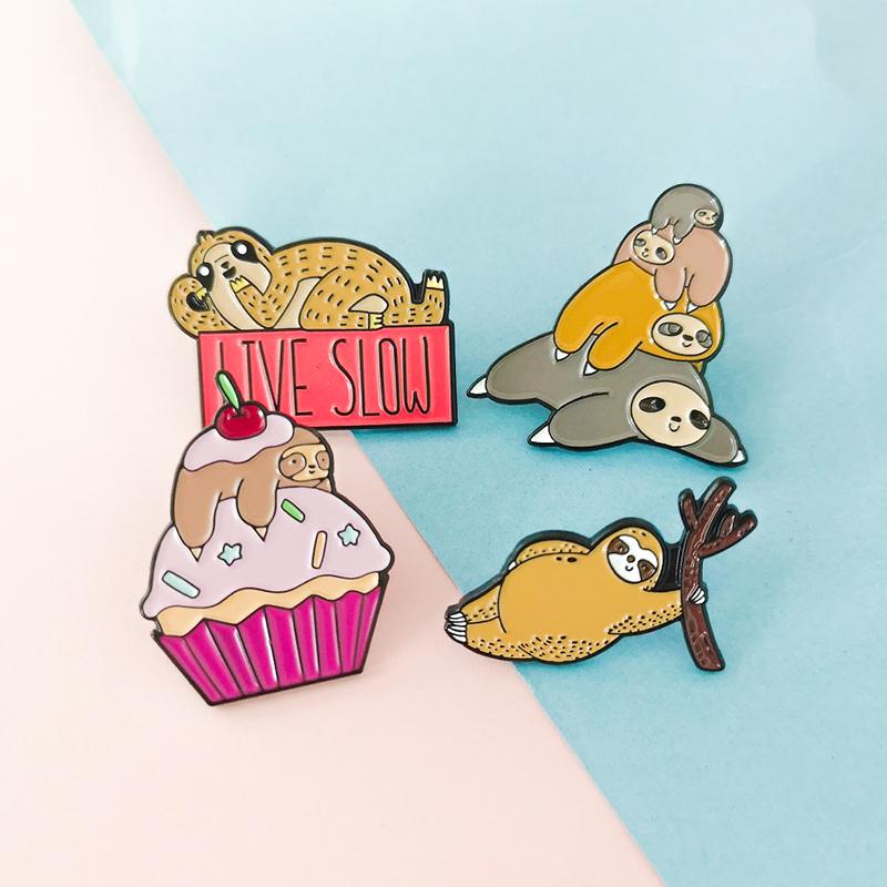 Adorable Cute Sloth Koala Pin Cake Lazy Animal Flash Enamel Badge Brooch Lapel Pins Denim Shirt Bag Cartoon Jewelry Gift for kid
Adorable Cute Sloth Koala Pin Cake Lazy Animal Flash Enamel Badge Brooch Lapel Pins Denim Shirt Bag Cartoon Jewelry Gift for kid
