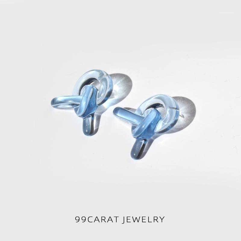 99 carat color candy color Knot Design Earrings S925 silver needle personality youth lovely sweet beauty1
99 carat color candy color Knot Design Earrings S925 silver needle personality youth lovely sweet beauty1