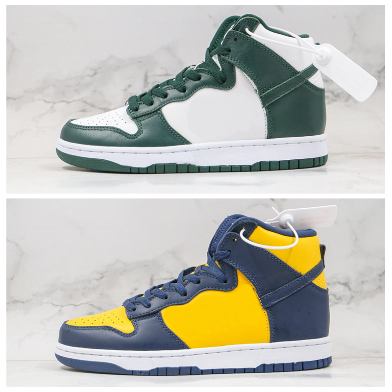 2020 New Spartan Green Michigan Dunk High Mens Running Shoes What The Varsity Maize Doraemon Women Sport Sneakers, #2
2020 New Spartan Green Michigan Dunk High Mens Running Shoes What The Varsity Maize Doraemon Women Sport Sneakers, #2