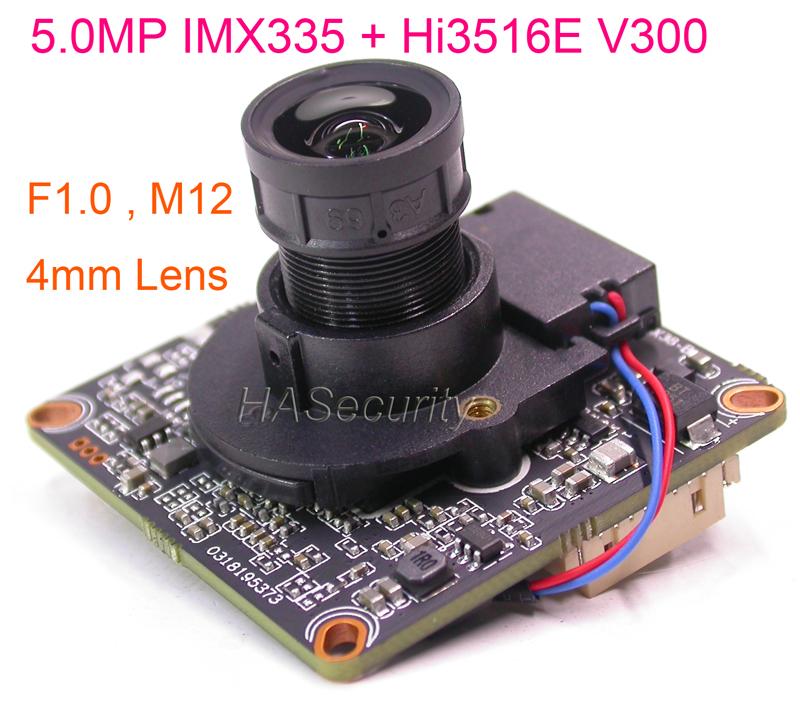 F1.0 Lens M12 IRCut 1/2.8" SONY STARVIS IMX335 CMOS image sensor + Hi3516E V300 CCTV IP camera PCB board module +LAN cable
F1.0 Lens M12 IRCut 1/2.8" SONY STARVIS IMX335 CMOS image sensor + Hi3516E V300 CCTV IP camera PCB board module +LAN cable