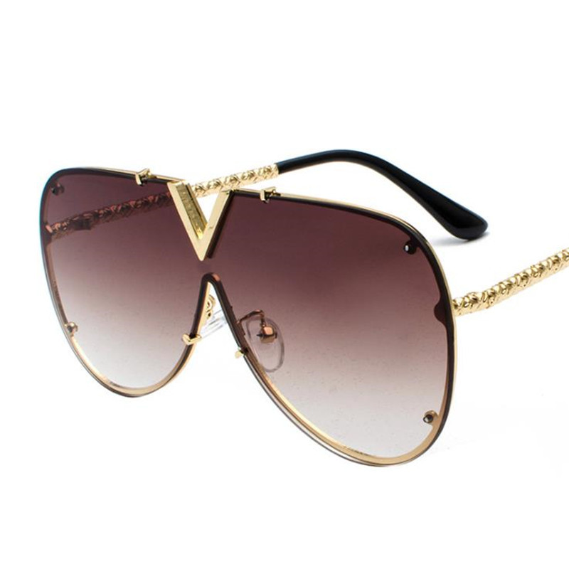 Sunglasses Women Men Sunglasses Siamese Sun Glasses V Design Goggles Anti-UV Spectacles Oversize Lens Eyeglasses Eyewear
Sunglasses Women Men Sunglasses Siamese Sun Glasses V Design Goggles Anti-UV Spectacles Oversize Lens Eyeglasses Eyewear