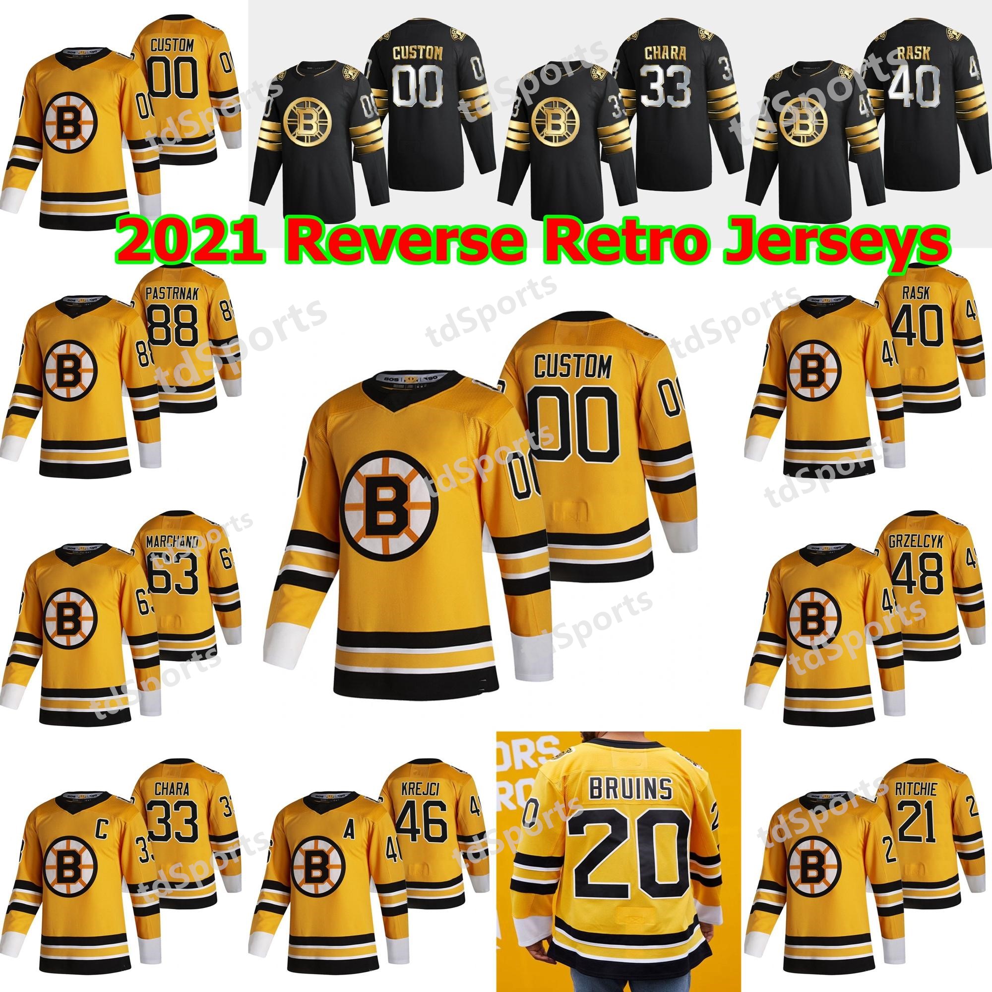 Boston Bruins 2021 Reverse Retro Hockey Jerseys David Pastrnak Jersey Patrice Bergeron Charlie Coyle Ray Bourque Brad Marchand Custom Stitch, As shown in illustration
Boston Bruins 2021 Reverse Retro Hockey Jerseys David Pastrnak Jersey Patrice Bergeron Charlie Coyle Ray Bourque Brad Marchand Custom Stitch, As shown in illustration