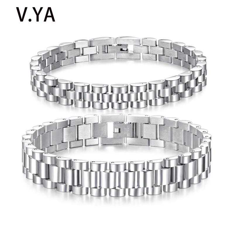 V.YA Sliver color titanium steel men's bracelets stainless steel bracelet female classic popular stainless bracelet
V.YA Sliver color titanium steel men's bracelets stainless steel bracelet female classic popular stainless bracelet