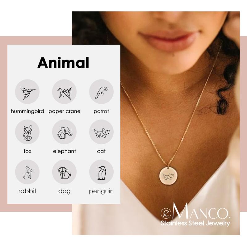 eManco Engrave Peace Dove Pendant Necklace for women Cute Animal Necklace women 316L Stainless Steel Jewelry
eManco Engrave Peace Dove Pendant Necklace for women Cute Animal Necklace women 316L Stainless Steel Jewelry