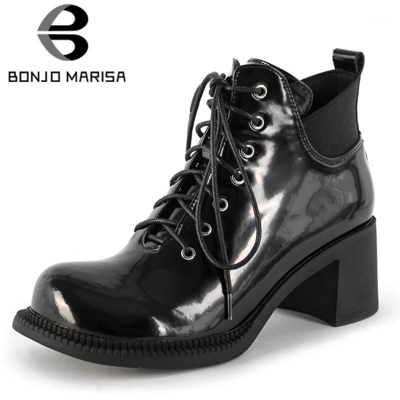 BONJOMARISA Female Patent Leather Round Toe High Heels Ankle Boots shoes lace Sqaure Toe Brand Boots Women Casual Shoes Woman1, Black short plush
BONJOMARISA Female Patent Leather Round Toe High Heels Ankle Boots shoes lace Sqaure Toe Brand Boots Women Casual Shoes Woman1, Black short plush