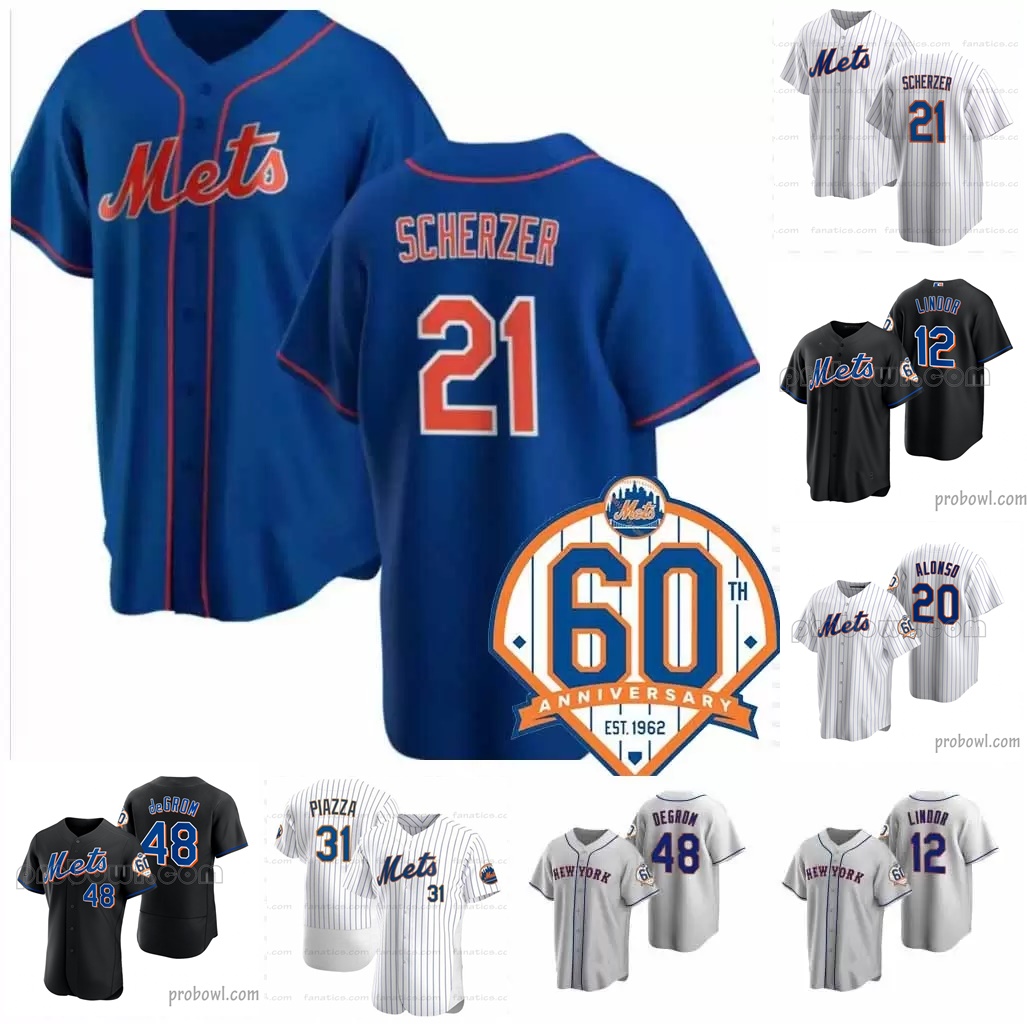 #21 Max Scherzer Mets 2021 60th Anniversary Jersey Jacob deGrom Francisco Lindor Pete Alonso Starling Marte Carlos Carrasco Robinson Cano McNeil Khalil Lee, Mens nk=s-xxxl
#21 Max Scherzer Mets 2021 60th Anniversary Jersey Jacob deGrom Francisco Lindor Pete Alonso Starling Marte Carlos Carrasco Robinson Cano McNeil Khalil Lee, Mens nk=s-xxxl