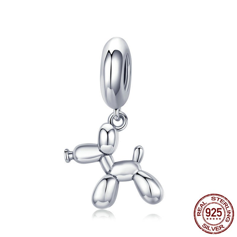 Genuine 925 Sterling Silver Balloon Dog Pendant Animal Charms Fit for Charm Bracelets & Necklace Jewelry
Genuine 925 Sterling Silver Balloon Dog Pendant Animal Charms Fit for Charm Bracelets & Necklace Jewelry