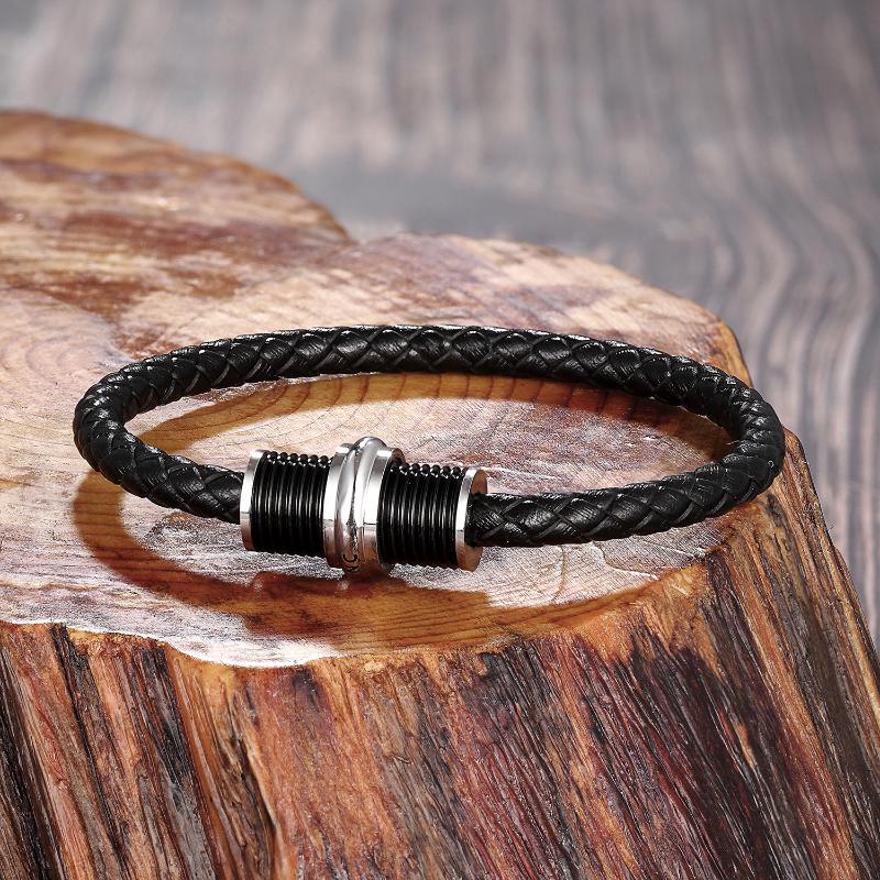 MOGE Trendy Men Genuine Leather Bracelets With Stainless Steel Magnetic Clasps Rope Bracelets For Male Female Gifts
MOGE Trendy Men Genuine Leather Bracelets With Stainless Steel Magnetic Clasps Rope Bracelets For Male Female Gifts