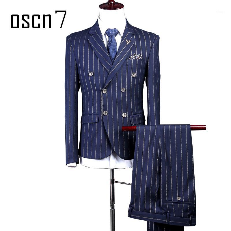 Wholesale- OSCN7 Striped Printed Double Breased Suit Men Custom Made Navy Blue Wedding Suit Men Fashion Costume Homme Plus Size Terno1
Wholesale- OSCN7 Striped Printed Double Breased Suit Men Custom Made Navy Blue Wedding Suit Men Fashion Costume Homme Plus Size Terno1