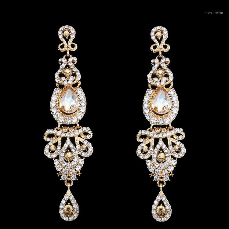 Wholesale-Big Long Gold Earring Gold Plated Wedding Earring for Brides Bridesmaids Big Large Earrings for Women brincos grandes ersh411
Wholesale-Big Long Gold Earring Gold Plated Wedding Earring for Brides Bridesmaids Big Large Earrings for Women brincos grandes ersh411