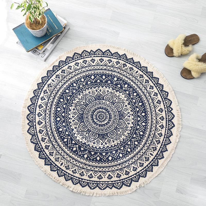 Mandala Round floor rugs living room bedroom carpet bedroom carpet door mat Decorate House Area Cotton Hand Made boho Rug
Mandala Round floor rugs living room bedroom carpet bedroom carpet door mat Decorate House Area Cotton Hand Made boho Rug