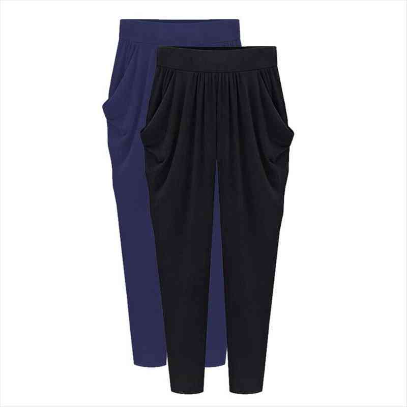 women harem pants large size elastic waist pleated pockets thin slim ladies 6xl 7xl 8xl ankle length loose trousers, Black;white
women harem pants large size elastic waist pleated pockets thin slim ladies 6xl 7xl 8xl ankle length loose trousers, Black;white