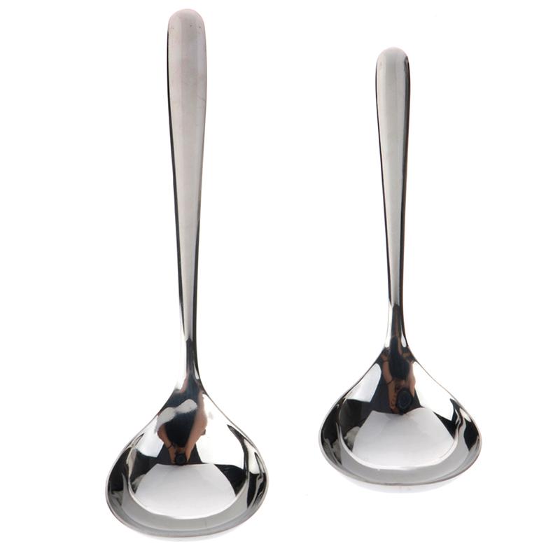 

1 Pcs 17.5/20cm Stainless Steel Serving Spoons Chinese Cooking Meal Spoon Dinnerware Soup Spoon Deepen Thickened
