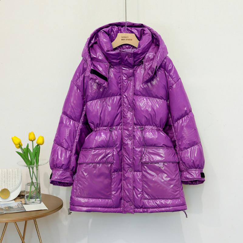New Women Streetwear Bright Down Puffer Coat Winter Slim Long Sleeve Hooded Duck Down Jacket Korean Female Long Bubble Coats
New Women Streetwear Bright Down Puffer Coat Winter Slim Long Sleeve Hooded Duck Down Jacket Korean Female Long Bubble Coats