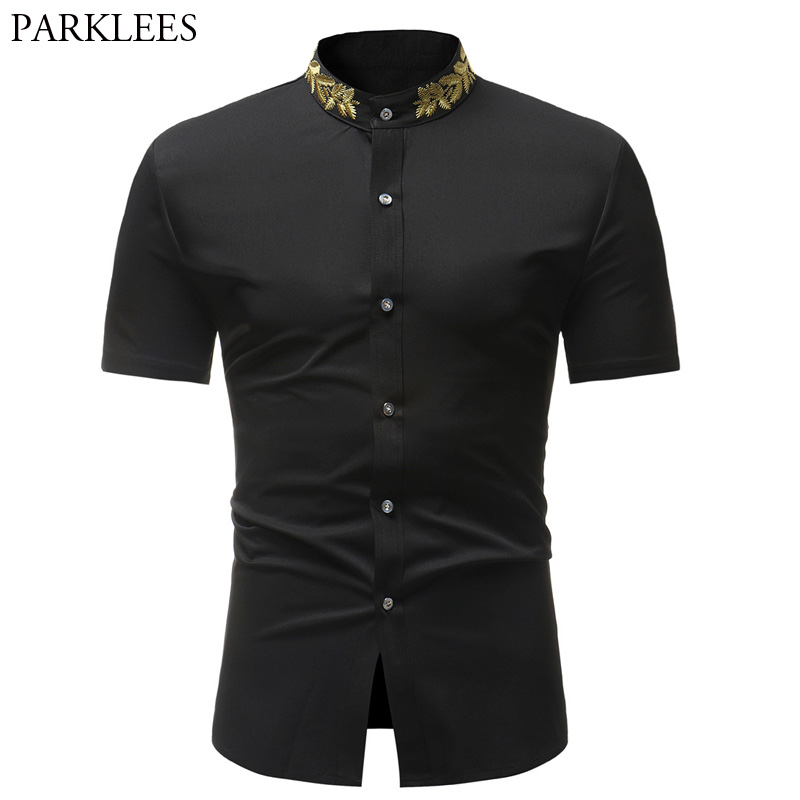 Mens Hipster Embroidery Shirt 2020 Summer New Mandarin Collar Short Sleeve Shirt Men Casual Business Dress Shirts Chemise Homme, White
Mens Hipster Embroidery Shirt 2020 Summer New Mandarin Collar Short Sleeve Shirt Men Casual Business Dress Shirts Chemise Homme, White