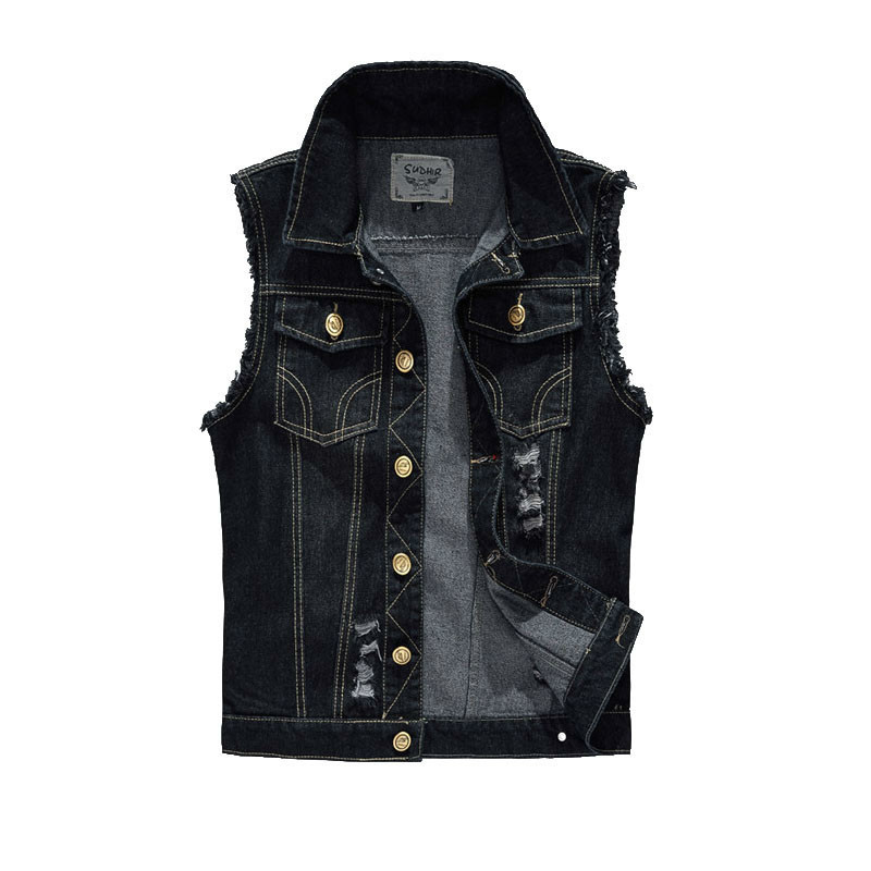 2021 New Clothes of Ganga Coats Tank Top Cowboy Masculine Jacket Denim Colete Mens Thin Black Outerwear TPSC
2021 New Clothes of Ganga Coats Tank Top Cowboy Masculine Jacket Denim Colete Mens Thin Black Outerwear TPSC