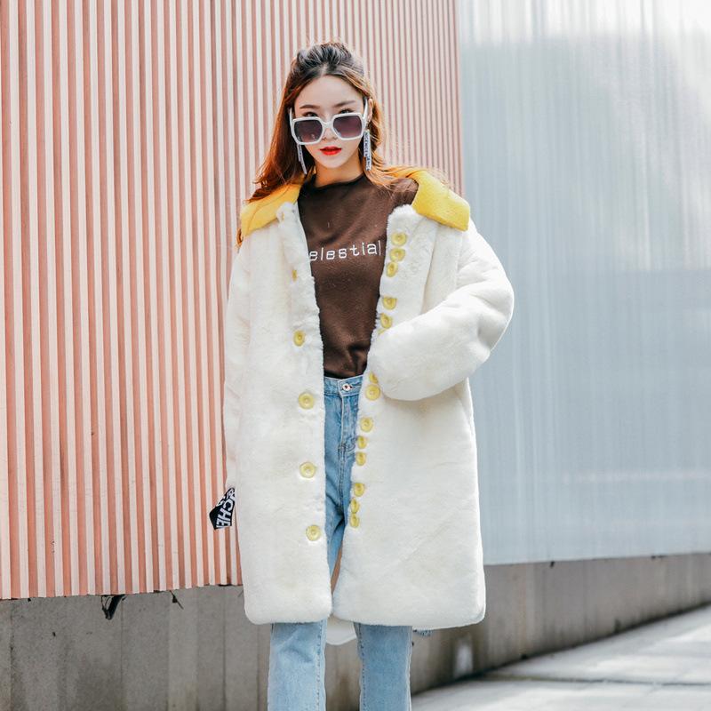 Winter Jacket Women 2020 Double Breasted Faux Fur Coat Warm Thick Fashion Loose Plush Ladies Coat Women Plus Size, White
Winter Jacket Women 2020 Double Breasted Faux Fur Coat Warm Thick Fashion Loose Plush Ladies Coat Women Plus Size, White