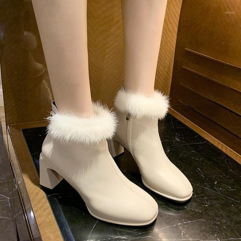 Rimocy Fashion PU Leather Women Fur Ankle Boots Autumn Winter 2021 Zipper High Heels Boots Woman Short Plush Black Beige Shoes1
Rimocy Fashion PU Leather Women Fur Ankle Boots Autumn Winter 2021 Zipper High Heels Boots Woman Short Plush Black Beige Shoes1