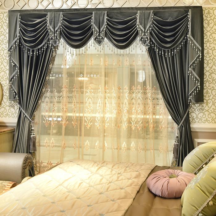 Custom Simple Pure Grey Color French Velvet High Class European Luxury Embroidered Lace Curtain Valance Tulle, As pic
Custom Simple Pure Grey Color French Velvet High Class European Luxury Embroidered Lace Curtain Valance Tulle, As pic