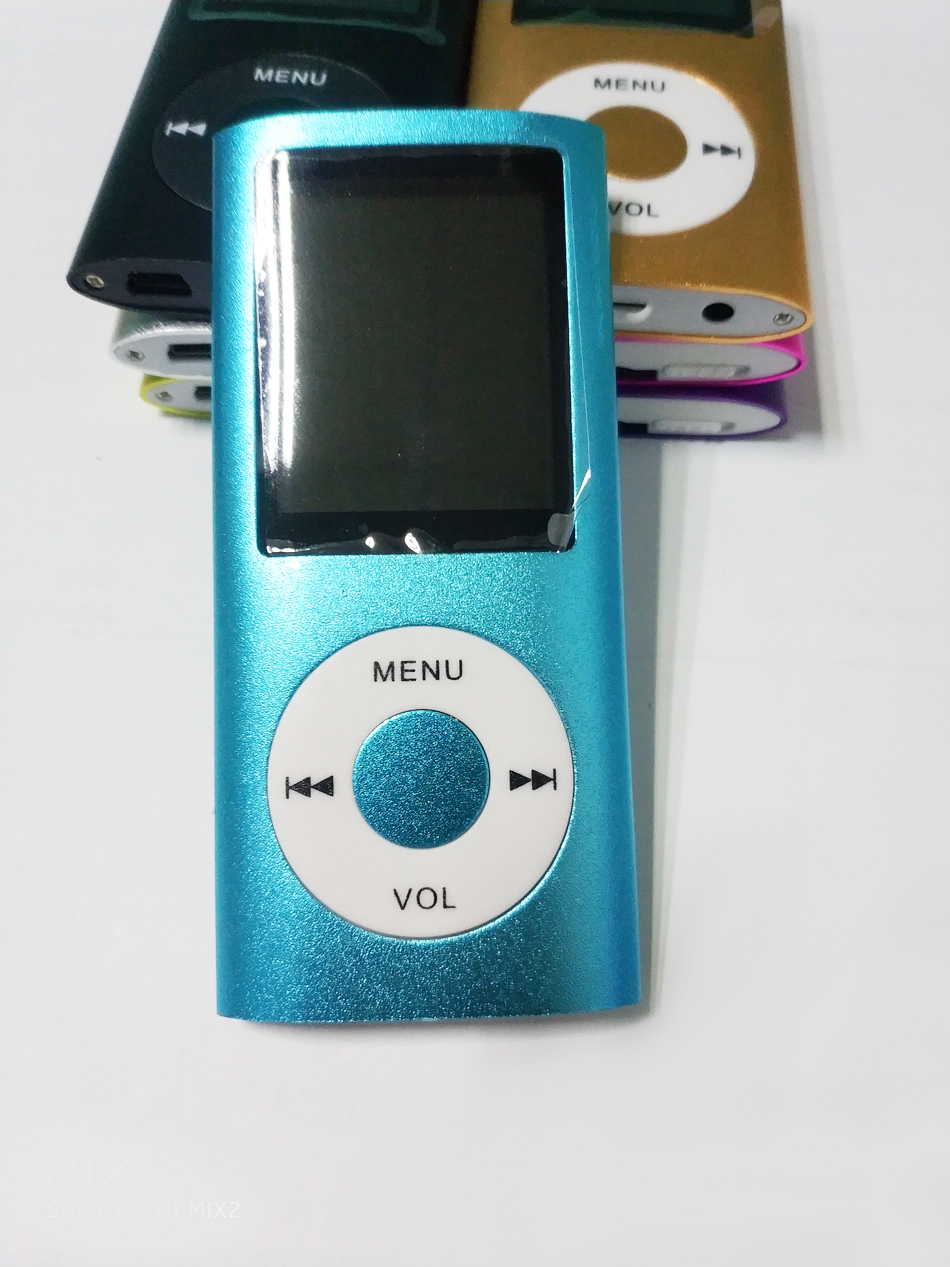 MP3 MP4 Player Slim 4TH 1.8"LCD screen 4G 8G storage built-in momery Video Radio FM Player Support 16GB 32GB Micro SD TF Card Mp4 Retail box