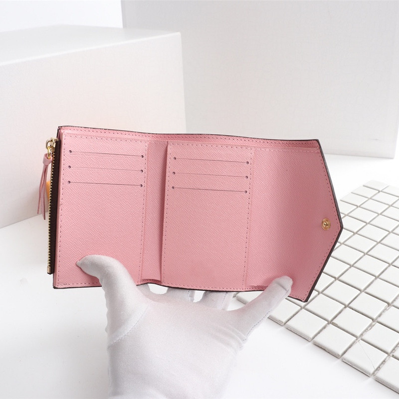 Leather wallet for women multicolor short Card holder womens purse classic zipper pocket Wholesale M41938 60136 purses original box LB113 wallets