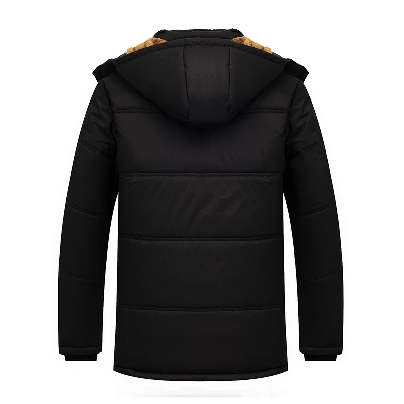 Men Jacket Coats Thicken Warm Winter Windproof Jackets Casual Mens Down Parka Hooded Outwear Cottonpadded Jacket 201217