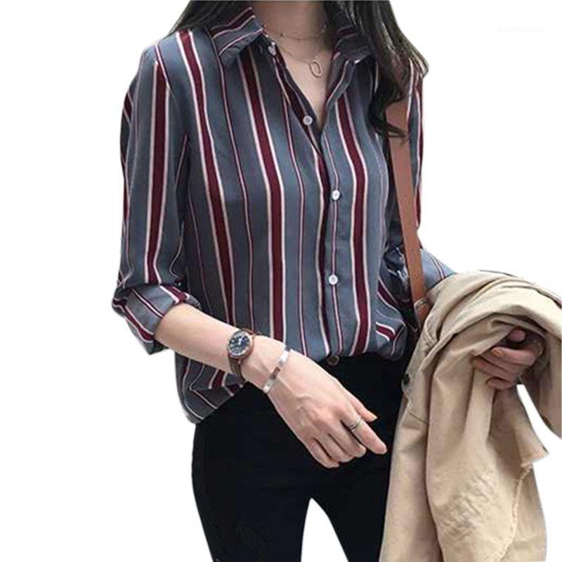 2020 Women Shirt Striped Plus Size Loose Lapel Blouse Vintage Long Sleeve Casual Tops Newest1
2020 Women Shirt Striped Plus Size Loose Lapel Blouse Vintage Long Sleeve Casual Tops Newest1
