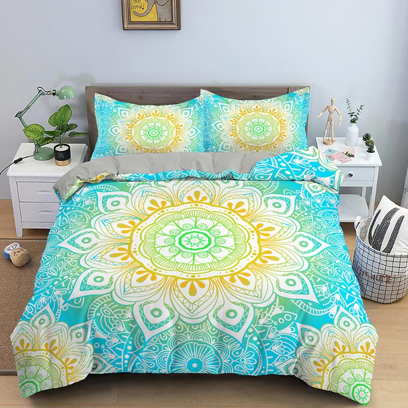 Colorful Mandala Pattern Bedding Set Ethnic Comfortable Soft high-quality Material Quilt Cover with Pillowcase Queen King Size, Pattern 05
Colorful Mandala Pattern Bedding Set Ethnic Comfortable Soft high-quality Material Quilt Cover with Pillowcase Queen King Size, Pattern 05
