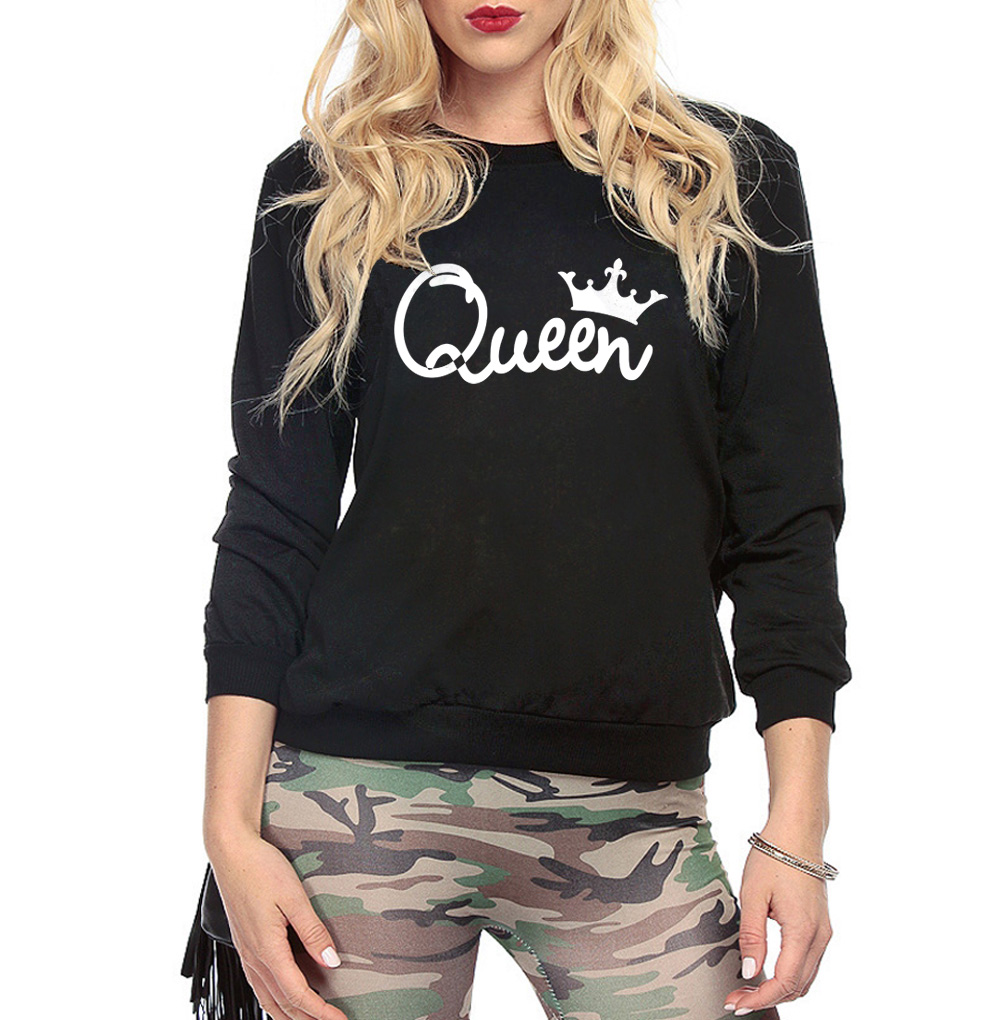 Februaryfrost Queen Letter Hoodies Sweatshirts 2020 Women Casual Kawaii Harajuku Fashion Punk for Girls Clothing European Tops Korean, Black
Februaryfrost Queen Letter Hoodies Sweatshirts 2020 Women Casual Kawaii Harajuku Fashion Punk for Girls Clothing European Tops Korean, Black
