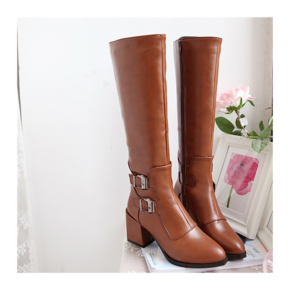 2020 Winter Fall and Retro Belt Side Heels Thick High-top Boots Knight Size 43 Glyd, Black
2020 Winter Fall and Retro Belt Side Heels Thick High-top Boots Knight Size 43 Glyd, Black