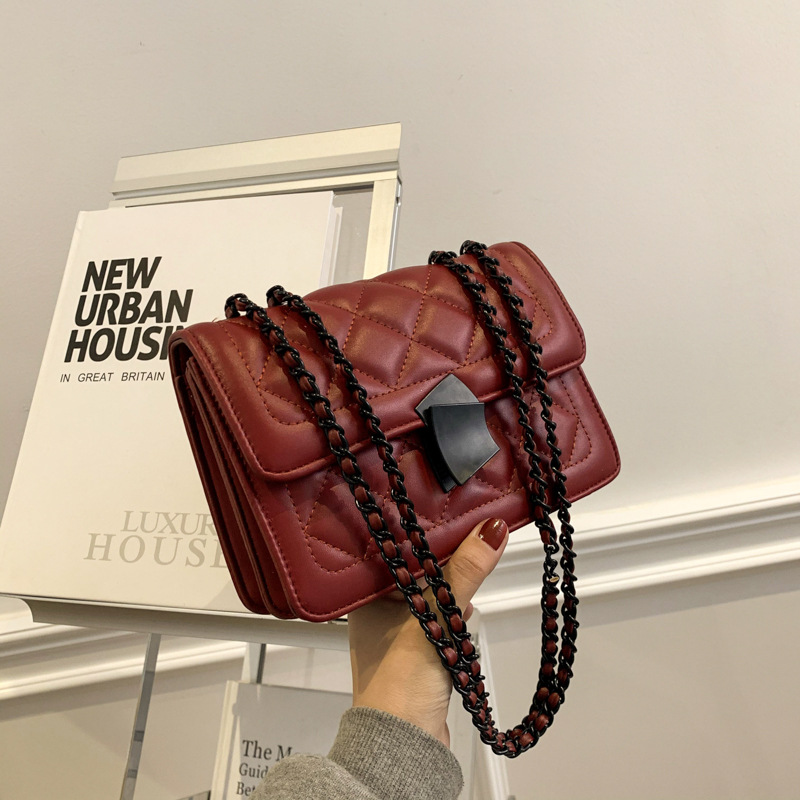 HBP messenger bag handbag handbag designer New design woman bag high quality texture fashion fashion shoulder bag chain Check