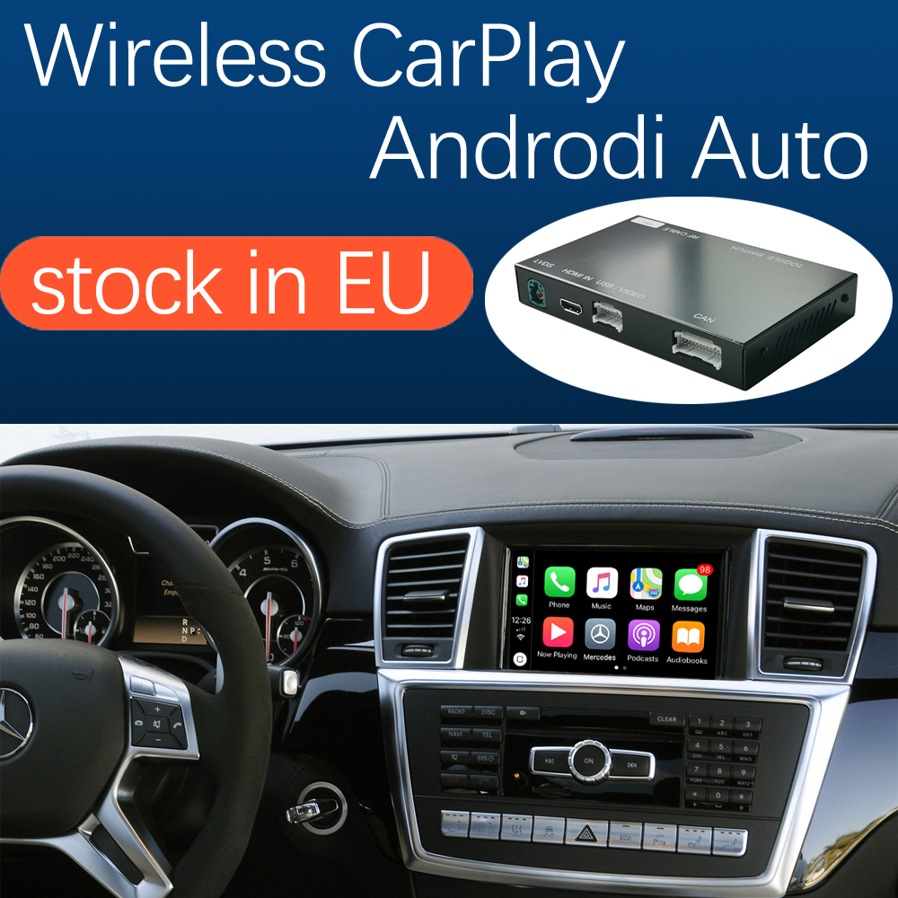 Wireless CarPlay Interface for Mercedes Benz ML GL W166 X166 2012-2015, with Android Auto Mirror Link AirPlay Car Play Functions
Wireless CarPlay Interface for Mercedes Benz ML GL W166 X166 2012-2015, with Android Auto Mirror Link AirPlay Car Play Functions