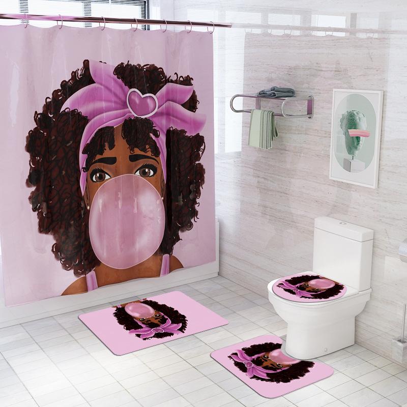 Pink African Girl with A Headband Printed Fabric Shower Curtain Bathroom Curtains Non-Slip Rugs Carpet Toilet Flannel Bath Mat
Pink African Girl with A Headband Printed Fabric Shower Curtain Bathroom Curtains Non-Slip Rugs Carpet Toilet Flannel Bath Mat