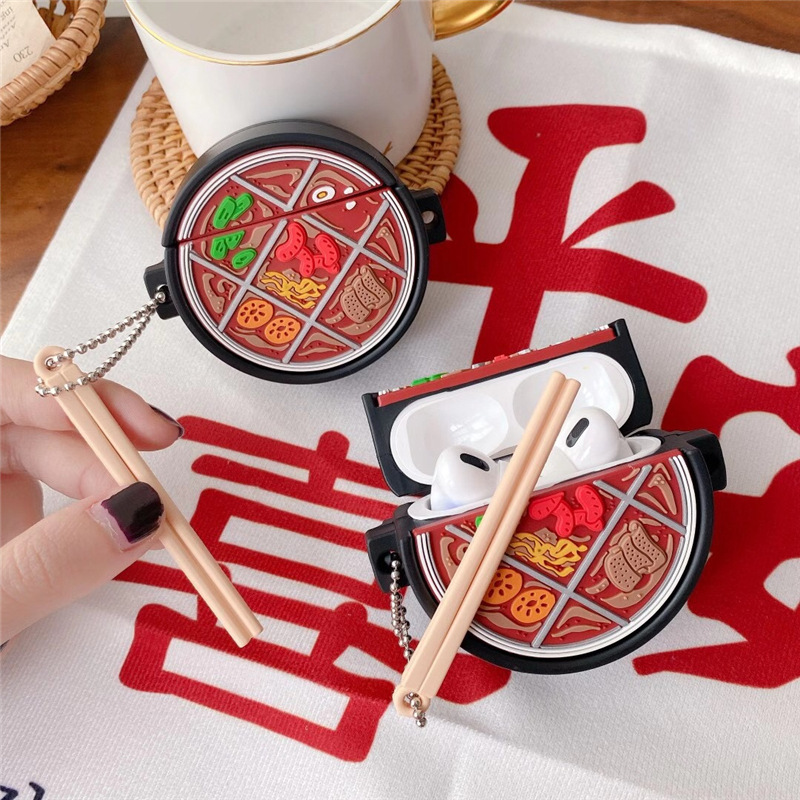 3D Funny Spicy Hot Pot Headphone Storage Case for Apple Airpods 2 1 Pro Case Cover Silicone Protective Cover Chopsticks Keychain, A for airpods 1/2
3D Funny Spicy Hot Pot Headphone Storage Case for Apple Airpods 2 1 Pro Case Cover Silicone Protective Cover Chopsticks Keychain, A for airpods 1/2