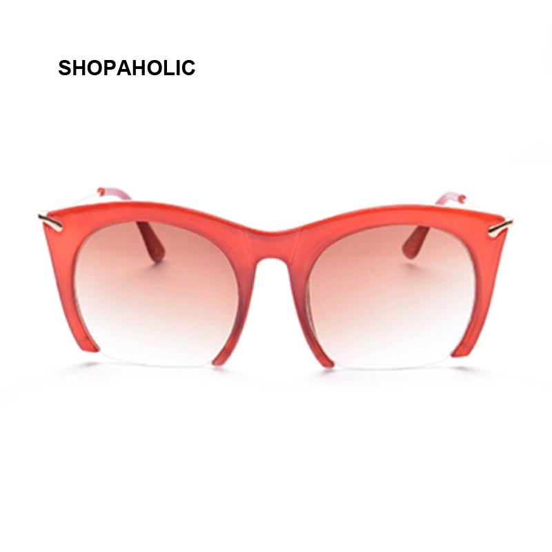 Half Frame Cat Eye Sunglasses Women Newest Fashion Designer Coating Mirrors Metal Bending Temple Sun Glasses Feminino UV400
Half Frame Cat Eye Sunglasses Women Newest Fashion Designer Coating Mirrors Metal Bending Temple Sun Glasses Feminino UV400