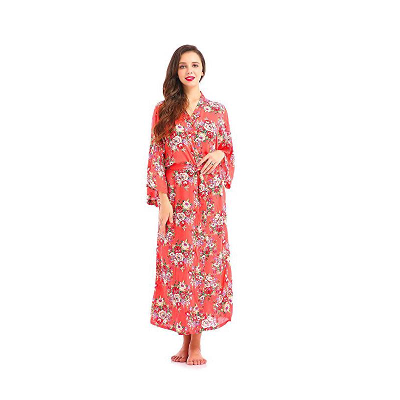 Women's Floral Print Kimono Long Robe Cotton Bride Gift Wedding Bridesmaids Dress Ankle LengthSilk Robes Dressing Gown, Black
Women's Floral Print Kimono Long Robe Cotton Bride Gift Wedding Bridesmaids Dress Ankle LengthSilk Robes Dressing Gown, Black